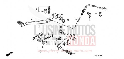 PEDALE XL1000V7 de 2007